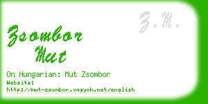 zsombor mut business card